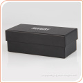 Glossy black cardboard packaging sunglasses logo custom paper box